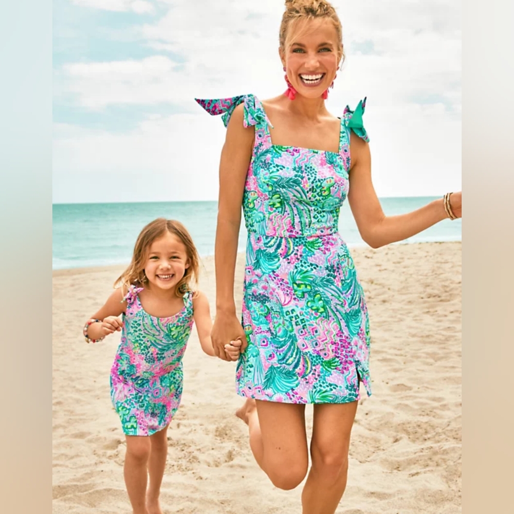 Lilly Pulitzer Linnae Banana Split Dress Romper 14 - Picture 1 of 5